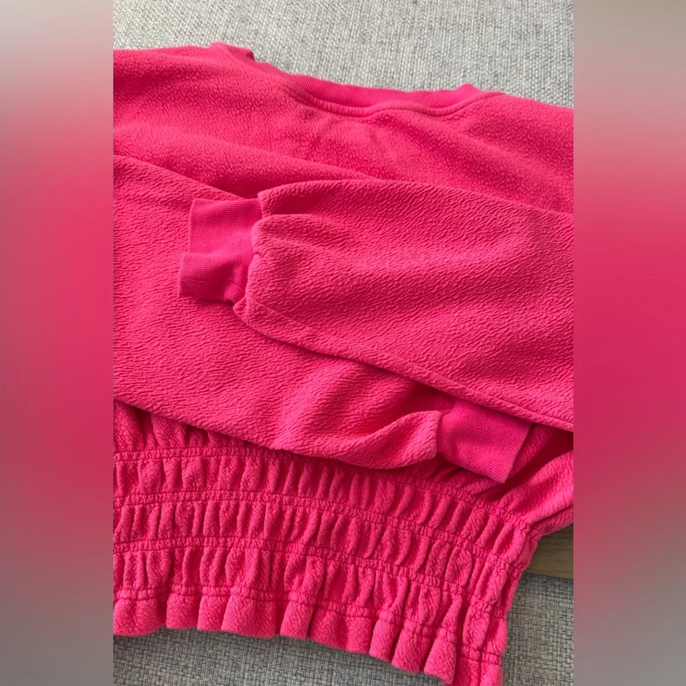 Anthropologie Meave Pink Smocked-Waist Long-Sleeve Top - Picture 6 of 7